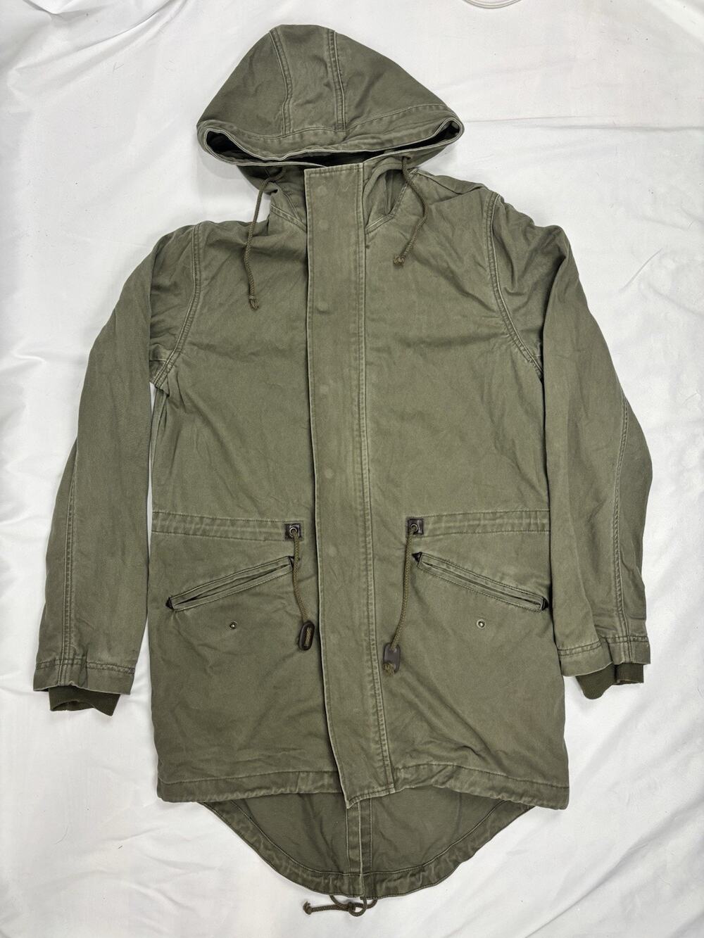 Charles and A Half Cargo Utility Jacket Urban Outfitters Army Shacket Size M